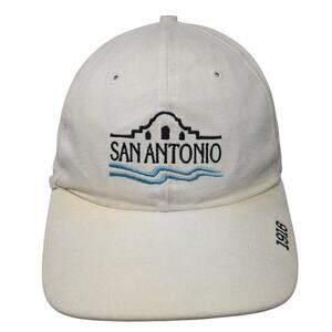 San Antonio Brackenridge Park Baseball Cap White One Size Adjustable Texace